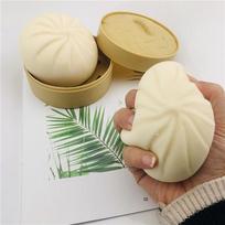 Novelty Dough Bun Pinch, Dumpling Squishy Fidget Toy with Steamer United States