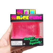 Nee Doh Nice Cube Squishy Streso kamuoliukas aklas dėžutė Atsipalaidavimas Minkštas spaudomas Fidget kubas suaugusiems Pramogos Minkšti streso palengvinimo žaislai Fidget žaislai