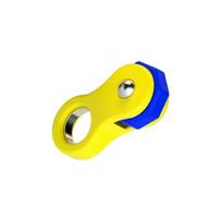 Antiestres Gyro Rotating Toys Stress Relief Finger Tip Cube Handle Fun Toy Plastic Fidget Roller Decompression Gyroscope geltona