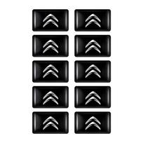 10/20Pcs 3D Styling Car Epoxy Emblem Stickers For Citroen C1 C2 C4 C3 Aircross C5 Aircross Berlingo C-ELYSEE Picasso Accessories