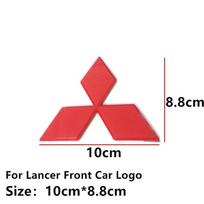 Refitting Emblem for Mitsubishi Lancer Pajero V3 Car Front Grille Badge Rear Trunk ABS Head Stickers Auto Exterior Accessoreies
