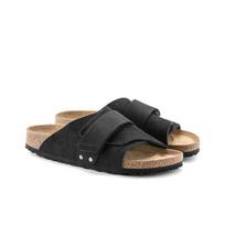 Birkenstock Kyoto Unisex Suede Universalus Patogumas Stilingos Šlepetės Juodos Siauros 1022566 38