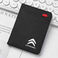 Car Men's Wallet motor vehicles Card Ticket Storage Bag For Citroen C3 C4 CACTUS C6 C8 C3-XR Picasso Grand DS3 DS5 Accessories