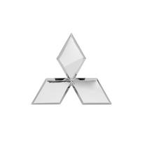 For Mitsubishi Outlander Ralliart Lancer ASX Pajero Delica EVO Car Badge Front Grille Rear Trunk Hood Lid Logo Emblem Accessorie 8x7cm