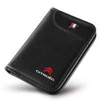 PU Leather Wallet Card Holder ID Credit Card Storage Bag Men's Wallet For Citroen C4 Picasso C3 Aircross C5 Aircross Berlingo DS