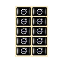 10Pcs Car Decoration Indoor Waterproof Epoxy Resin Badge Sticker for Volvo  R Design V50 S40 XC90 XC60 V40 V60 XC70 C30 S60 S80