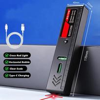 Professional Green Beam Laser Level, High Precision Level Tool with Strong Magnetic Base & Cross Line, Portable Leveler