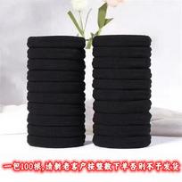 Black High Elastic Headband Towel Hair Band 4Cm Seamless Hair Rope Rubber Band Hair Accessories Women