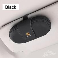 Car Glasses Case Auto Sun Visor Glasses Holder Sunglasses Clip Storage Accessories For Porsche Macan Panamera Cayenne Cayman 911