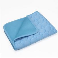 Summer Pet Cooling Mat Self Cooling Pad for Dog and Cat Waterproof Sleeping Bed Pillow Cushion Pad for Indoor Outdoor Use (blue,70 x 55 CM) mėlyna