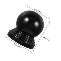Black Metal Ball Post Cap 76Mm Decorative Fence Post Cover Gate Ornaments Railings Top Cap Gate Ornaments Metal Fence Caps
