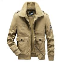 Bomber Striukė Parka Vyriškas Žieminis Šiltas Storas Fleece Kailinis Apykaklė Karinis Paltas Vyriškas Army Tactics Striukė Vyriškas 6xl M