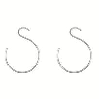 2PCS Aluminum Alloy S-Shape Hook Multi-functional Space-Saving Closet Organizer Hooks Sturdy Hat Storage Holder Clothing Hanging sidabras