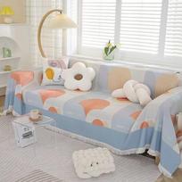 Nordic Style Universalus sofos antklodė Neslystantis užvalkalas Pilnai uždengtas gabalai Užvalkalas sofa pagalvėlė Smėlis Four Seasons Universalus Plaunamas mašina 180*130cm