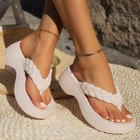Soft Sole Platform Flip Flops Women Clip Toe Eva Non-Slip Cloud Slippers Woman  Summer Thick Bottom Bathroom Slides Sandal 38-39