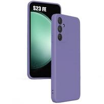 Case - BOOLING - for Samsung Galaxy S23 FE - Liquid Silicone - Dark Purple - Anti-slip violetinė