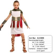 Halloween cosplay children, boys and girls, Roman warrior costumes, ancient Roman Empire soldier cosplay costumes, party costume S
