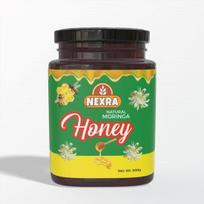 Nexra Moringa Honey 500g | Pure Natural Sweetener | Rich in Antioxidants | Boosts Energy & Immunity | Moringa Flower Honey 500GM black