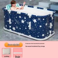 Sulankstoma šildoma burbulinė vonia suaugusiems ir vaikams Bathtub + Cushion + Drain Pipe
