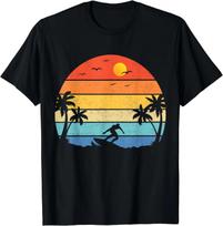 Vintage Surfer Retro Surfing Beach Surf TShirt Streetwear Graphic T Shirts Camiseta Hombre Vintage T Shirt  Unisex Clothing S