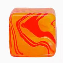 NewSchylling Nice Cube Sensory Fidget Toy, Stress Relief Squishy Cube, Anti-Anxiety Squeeze Toy for Focus & ADHD Support oranžinė