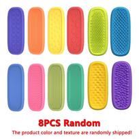 8pcs EDC Fidget Bar Silicone Sensory Stone Antistress Sensory Fidget Toys for Autism Stress Relief Toy for Kids Adults