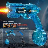 Space Electric Water Gun - Energy Ring Burst Transformation LED Lights Large Capacity Full Auto Beach Outdoor Entertainment Toy