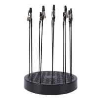 Model Painting Stand Base 360 Degree Rotation Spray Paint Stand Holder with 20 Bendable Clips