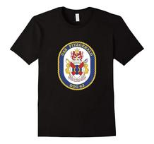 USS Fitzgerald DDG 62 Guided Missile Destroyer Crest Printed TShirt 100 Cotton ONeck Short Sleeve Summer Casual Unisexs Tshirt S