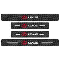 For Lexus CT200h ES250 ES300h NX300h RX350 450 Car Carbon Fiber Door Sill Anti-Scratch Protector Strip Sticker Auto Accessories