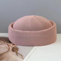 Fashion Summer Hard Berets Caps Mesh Outdoor Painter Hat Breathable Adjustable Women Sun Hat Pillbox Hat rožinė