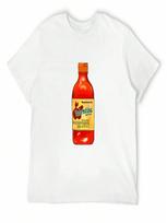 Valentina Mexican Hispanic Hot Sauce Sticker Design T-Shirt Anime T Shirts Boys Animal Print  Mens T Shirts S įvairiaspalvis