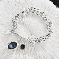 Spanish Design Irregular Broken Silver Water Drop Crystal Necklace Bracelet Temperament Set