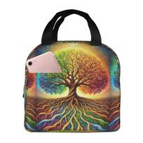 Tree Of Life Nature Viking Yggdrasil Norse Insulated Lunch Bag for Women Children Leakproof Food Boxes Thermal Lunch Box Tote One Size
