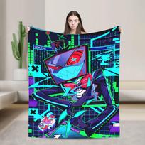 Vox Alastor Hazbin Hotels Blanket  Super Soft Graphic Plush Throw Blanket For Girls Boys Living Room Flannel Bedspread Bed Cover 75x90cm