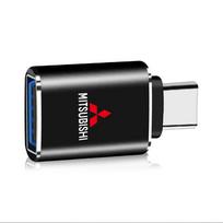 OTG USB 3.0 To Type C Adapter Mini Converter Phone Charging Cable Charger For Mitsubishi Asx Lancer Pajero Outlander L200 Delica