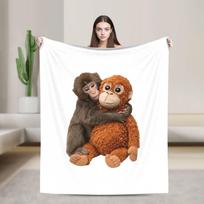 Monkey Punch Blanket Quality Soft Comfy please adopt me Throw Blanket Winter Picnic Sofa Home Fashion Bedspread 75x90cm