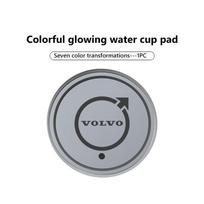 Car LED Cup Holder Mat Glowing Auto Cup Pad Interior Ambient Light For Volvo XC60 XC90 S60 S80 V60 C70 S40 C30 V90 V60 C40 XC40