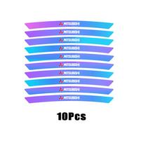 10/20Pcs Car Wheel Arches Safety Warning Sticker Marking Tape Reflective Strips For Mitsubishi 9 Ralliart X ASX L200 Colt Lancer