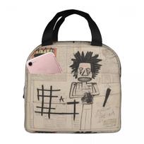 Newspaper Sketch Book Insulated Lunch Bag for Women Children Portable Food Boxes Thermal Lunch Box Tote One Size