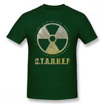 Stalker Game T Shirt Loner Faction Patch TShirt Printed Casual Tee Shirt Unisexs Cute Cotton Short Sleeves Tshirt S