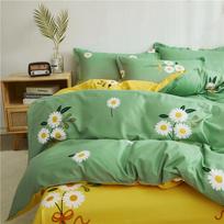 Lovely Cartoon King Size Duvet Cover Set Skin Friendly Double Bed Quilt Cover Blanket Comforter Cover and Pillowcase 1.5m 4pcs 2x2.3&set