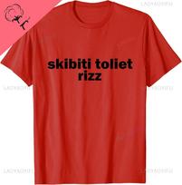 Skibiti Toilet Rizz Funny Viral Influencer Brain Rot Slang TShirt Cotton Funny Gifts Unisex Summer Tops Custom Graphic Tshirts S