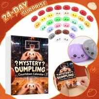 Mystery Dumpling Countdown Calendar 24 Piece 3D Toy Set with Surprise Blind Box Design for Collectors and Gift Giving One Size