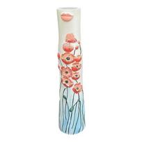 Handmade Face Bud Vase Bohemian Girls Face Ceramic Vase Cute Hand Painted Character Flower Plant Holder for Bathroom Living Room Shelf Home Decor C