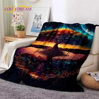 Tree of Life Nature Viking Yggdrasil Norse Soft Flannel Blankets,Throw Blanket Comfortable Blanket for Picnic Beds Home Bedroom 80x120cm(31x47inch)