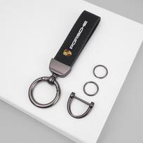 Car Keychain For Porsche Panamera Cayenne Taycan 911 718 Macan Carrera-GT 928 968 Key Rings Pendant Chain Gifts Auto Accessories juoda