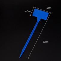 10Pcs Plant Labels Waterproof Garden Tags Nursery Markers Reusable Blue Small Size Easy Insert Plant Marker Gardening Label mėlyna