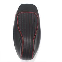 Motorcycle Black/Red Saddle Leather Cushion Cover for GTS300 GTS 300 juoda