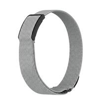 Nylon Elastic Bicep Band Replacement Breathable Fitness Tracker Band Sweat Resistant Adjustable for Amazfit Helio Strap pilka